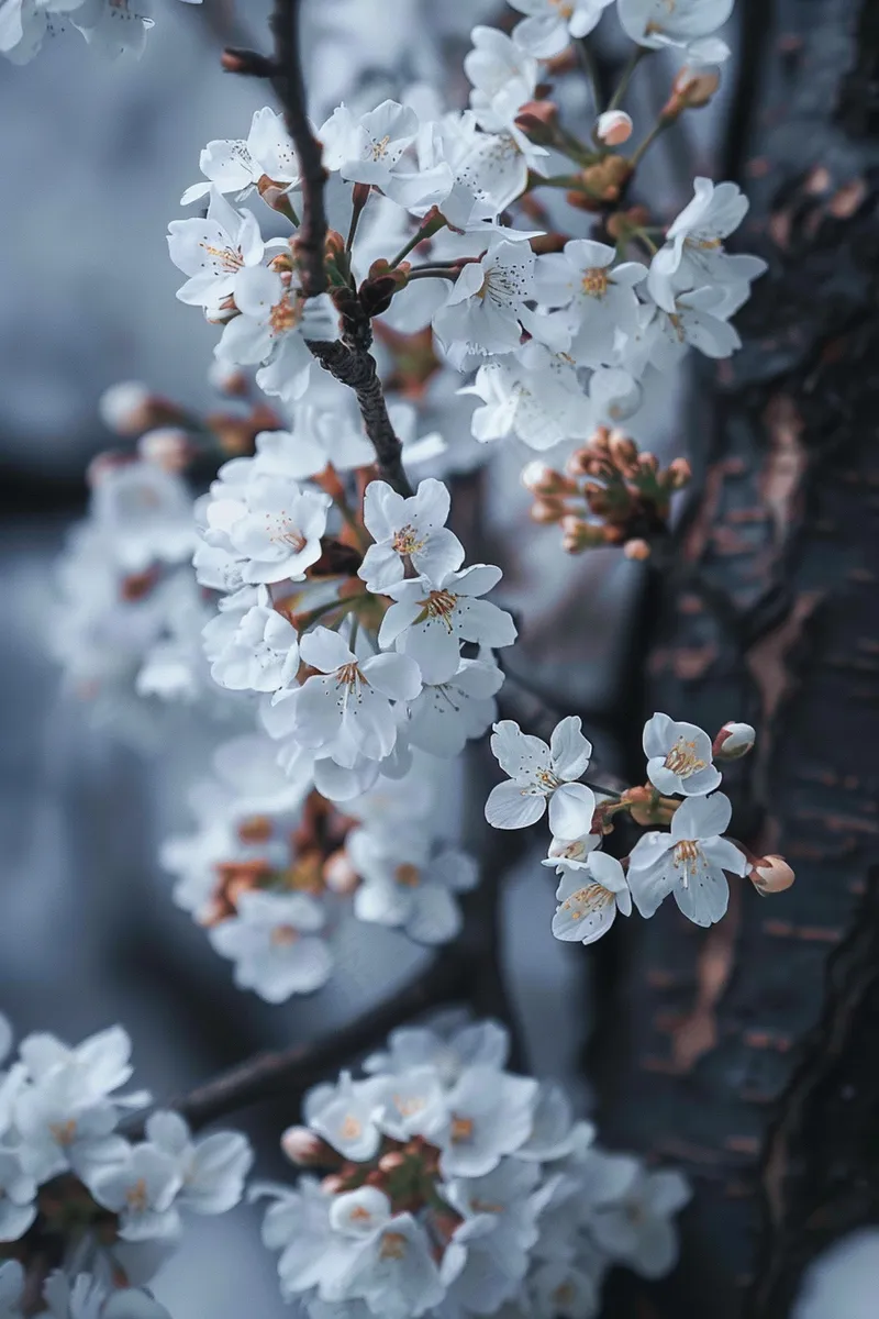春日樱花花朵摄影图(2688x4032)