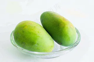 青芒果水果摄影图