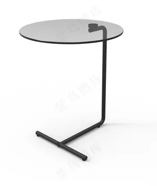 铁艺玻璃简约设计感边桌
