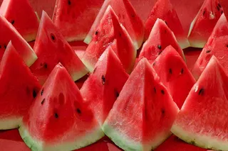 夏日切块西瓜水果美味清爽摄影图