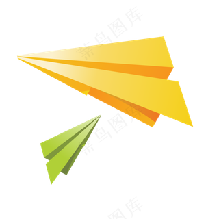 卡通手绘箭头纸飞机PNG免抠元素图片海报背景儿童装饰漂浮