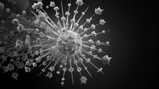 医疗细菌病毒细胞3D渲染图