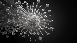 医疗细菌病毒细胞3D渲染图