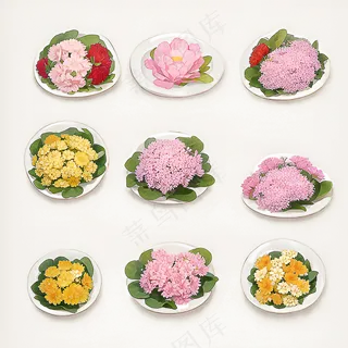 红色黄色粉色玫瑰花免抠素材63