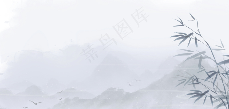 古风展板背景psd模版下载