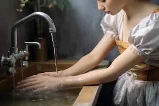 洗手清洁卫生摄影图