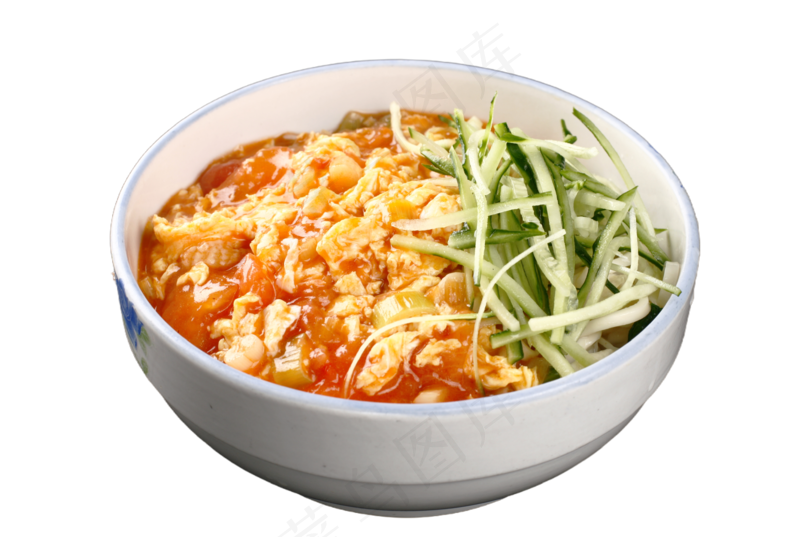 鸡蛋捞面PNG素材