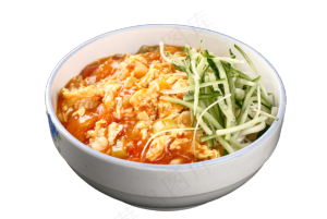 鸡蛋捞面PNG素材