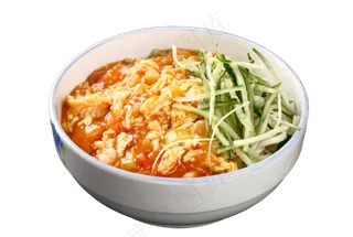 鸡蛋捞面PNG素材