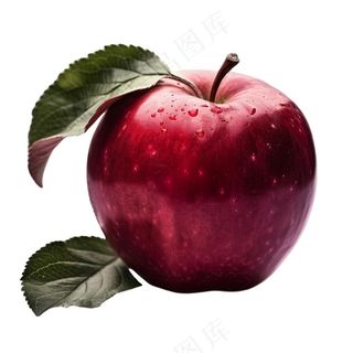 红苹果水果平安夜免抠