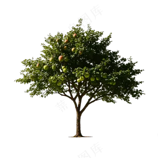 PSD免抠树苹果树