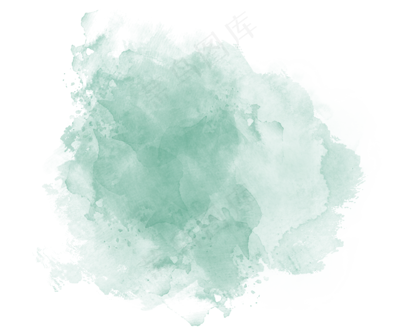 中国新年传统水墨晕染彩色免扣图片素材36
