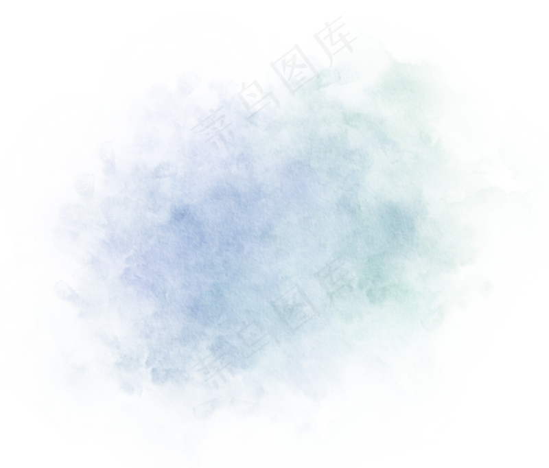 中国新年传统水墨晕染彩色免扣图片素材51