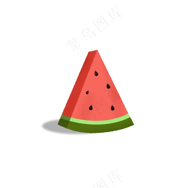 红色单片西瓜