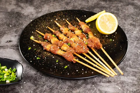 烤肉美食烤串食材素材