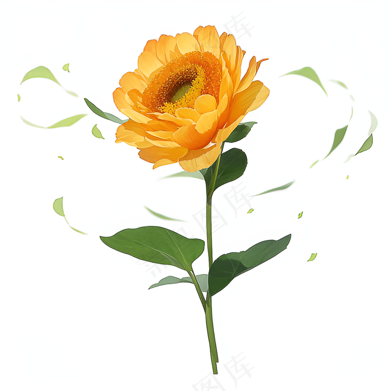 黄色向日葵免抠素材43