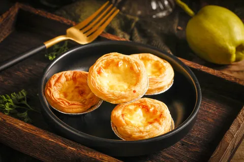 烘培蛋挞小吃美食