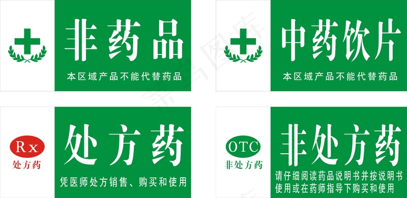药方标签矢量cdr矢量模版下载