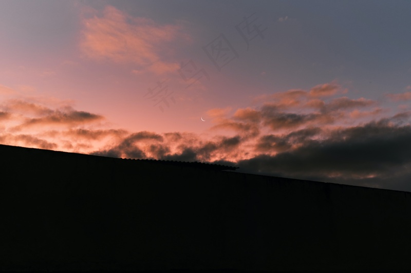 夕阳晚霞图片