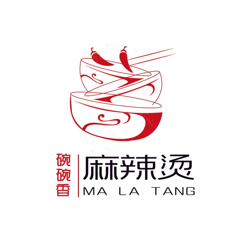 美食logoai矢量模版下载