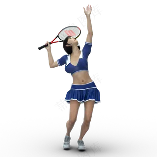 免抠网球体育运动人物
