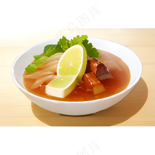 橙色果冻糕点美食西式4