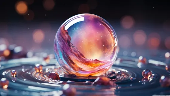 AI产生的玻璃球艺术超高清壁纸