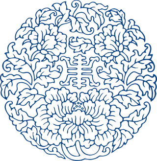 古代青花瓷图案花纹中国风图案祥云纹理传统图腾PNG免扣素材