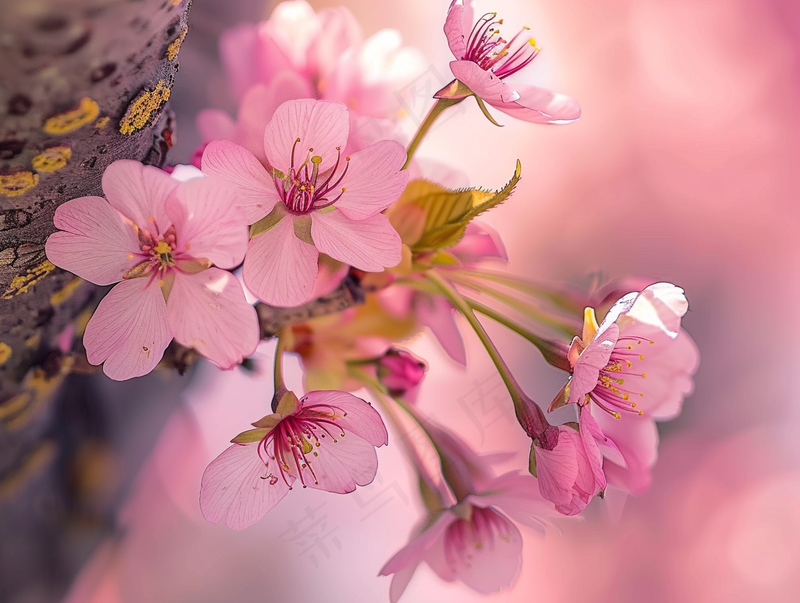 春日樱花花朵摄影图(3696x2784)