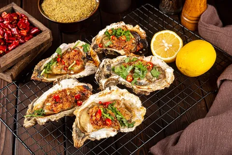 蒜蓉生蚝粉丝美食小吃