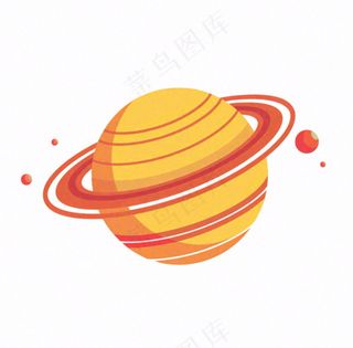 宇宙星球太阳系银河卡通插画免抠