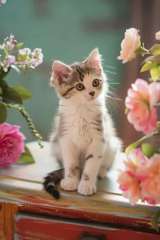 猫咪宠物猫可爱动物摄影图