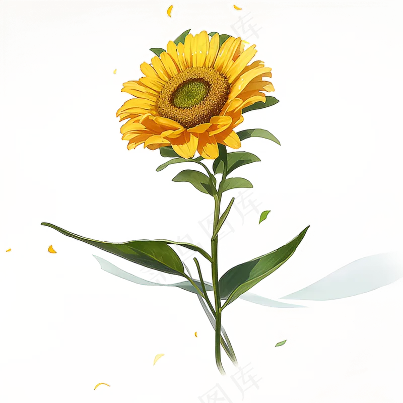 黄色向日葵免抠素材46