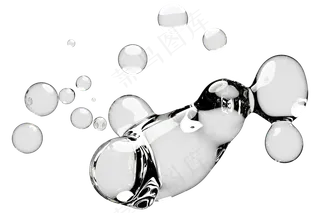 透明无背景水滴液体34免扣元素