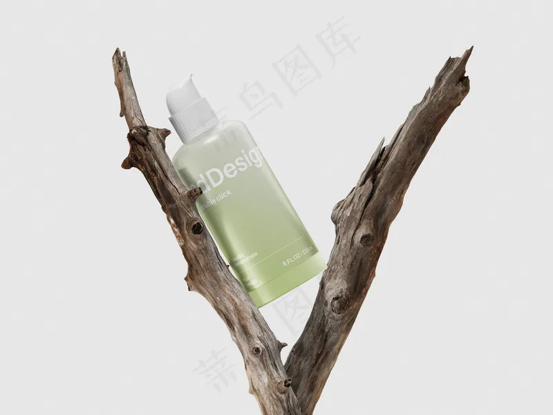 护肤品瓶子样机阴影精品 (1)psd模版下载
