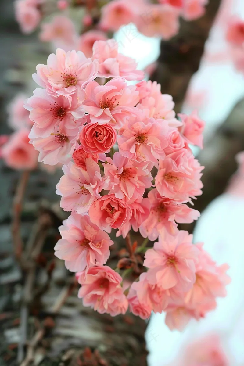 春日樱花花朵摄影图(2688x4032)