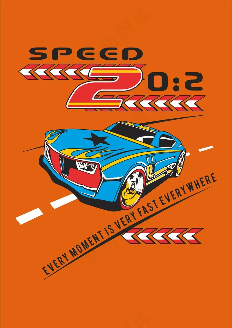 赛车宣传海报cdr矢量模版下载