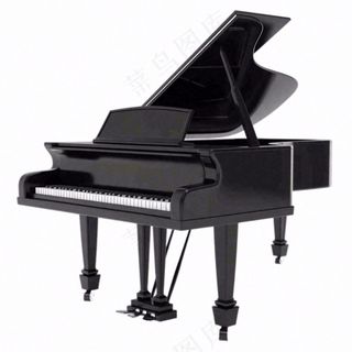 钢琴黑白乐器音乐免抠