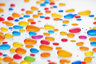 彩色飞溅彩色颜料滴纹理背景图片