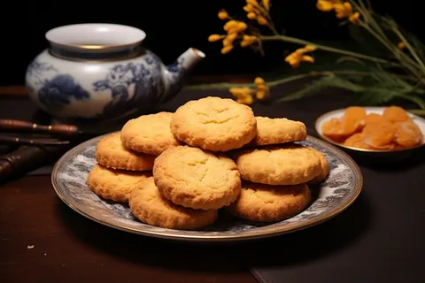 曲奇饼饼干酥脆下午茶美味零食美食摄影图
