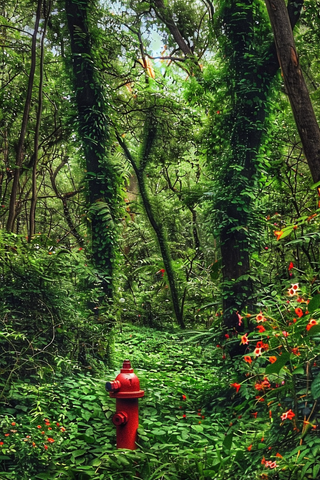 森林深处山林摄影图