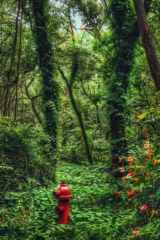 森林深处山林摄影图