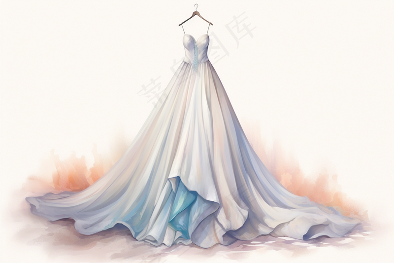 婚纱设计稿插画背景