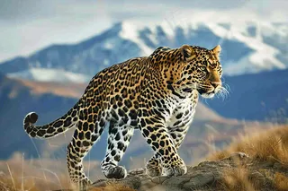 草原上的猎豹国家保护动物非洲摄影图