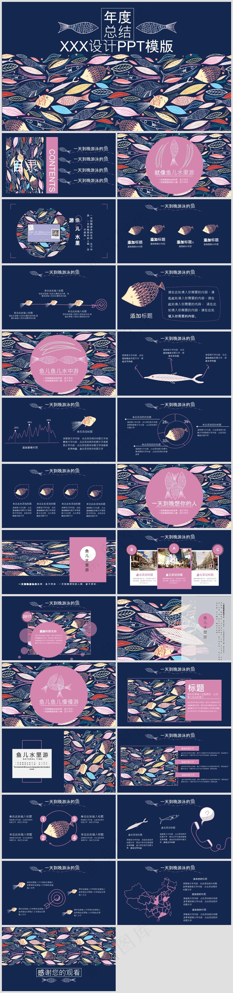 PPT模板丨黑金、藏蓝色系丨工作总结丨述职报告002