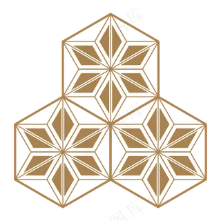 日系和风免扣复古图案元素 (104)