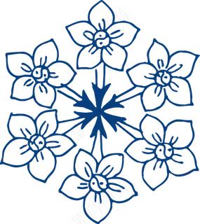 古代青花瓷图案花纹中国风图案祥云纹理传统图腾PNG免扣素材