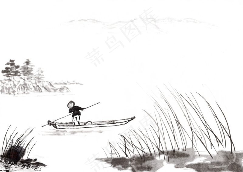 新中式水墨山水画35
