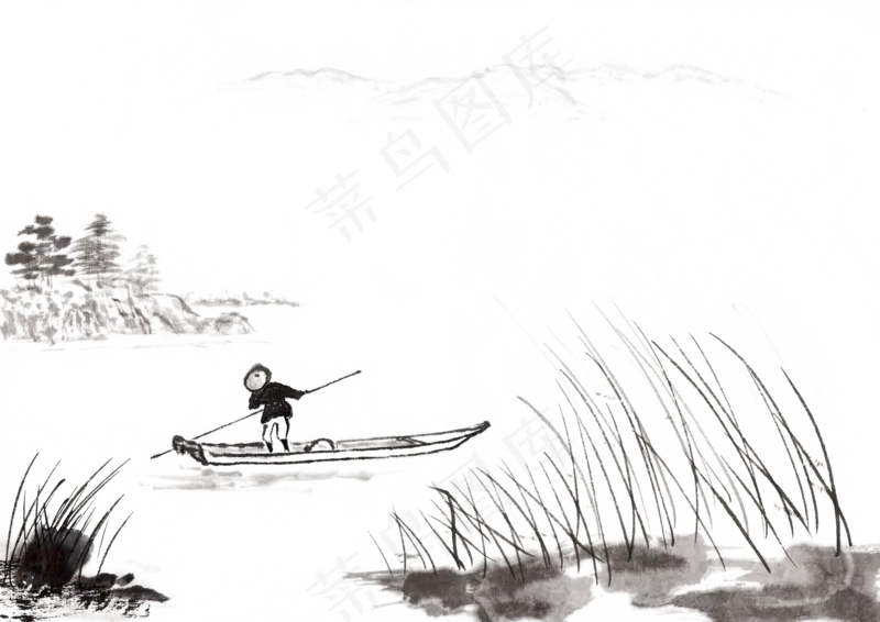 新中式水墨山水画35