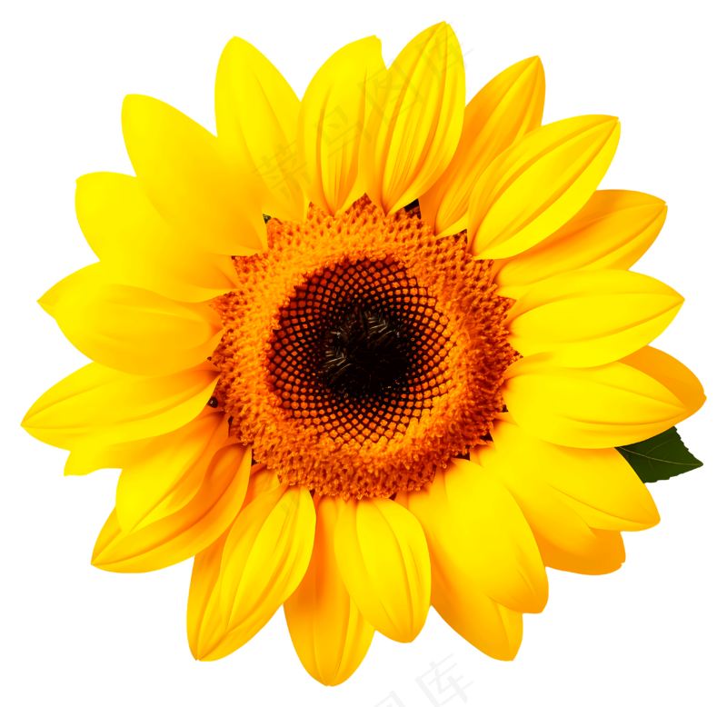 真实的向日葵花朵背景